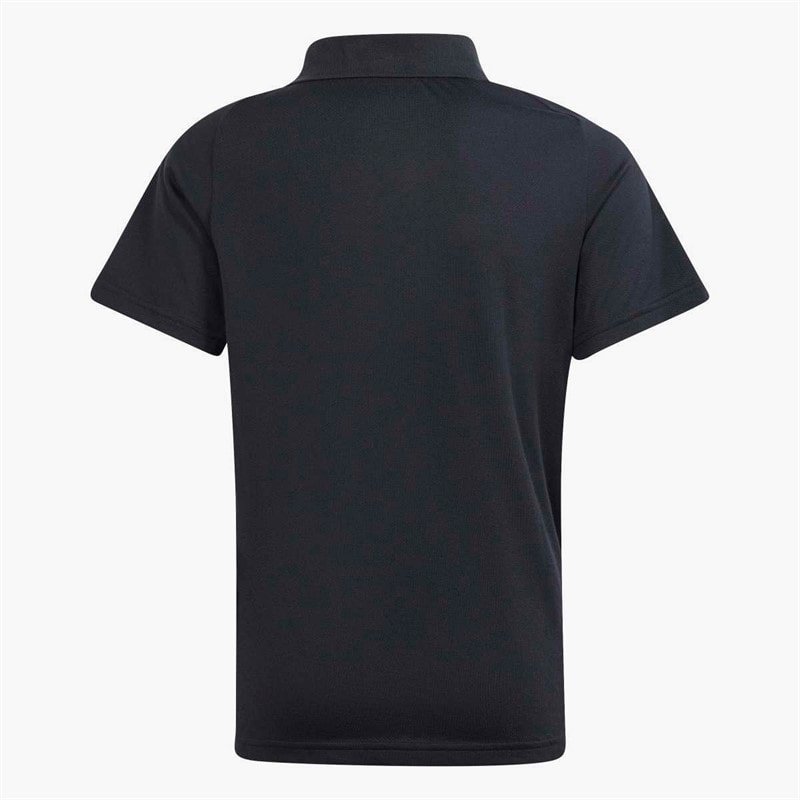 adidas Boys Junior Tiro 24 Competition Polo Shirt Black/Team Dark Grey - Image 2