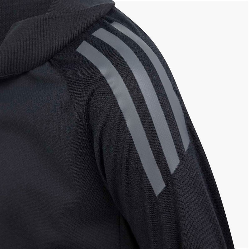 adidas Boys Junior Tiro 24 Competition Polo Shirt Black/Team Dark Grey - Image 5