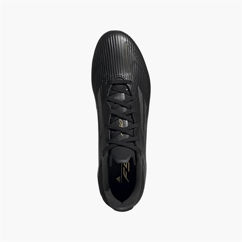 adidas Mens F50 League Dark Spark Pack FG/MG Firm/Multi Ground Football Boots Core Black/Iron Metallic/Gold Metallic - Image 4