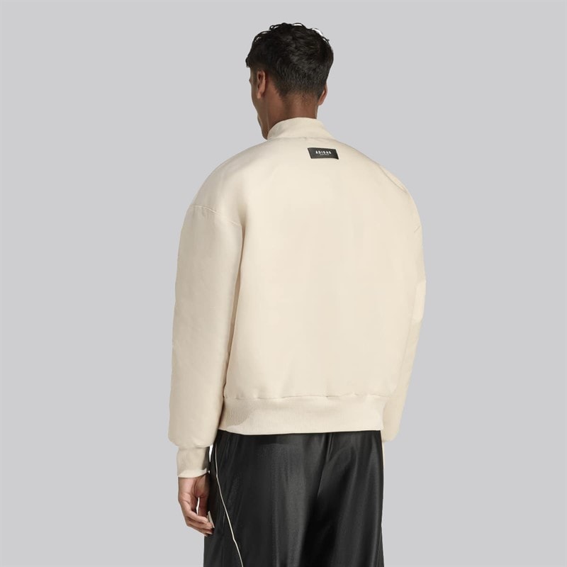 adidas Mens Stadium Bomber Jacket Crystal Linen - Image 2
