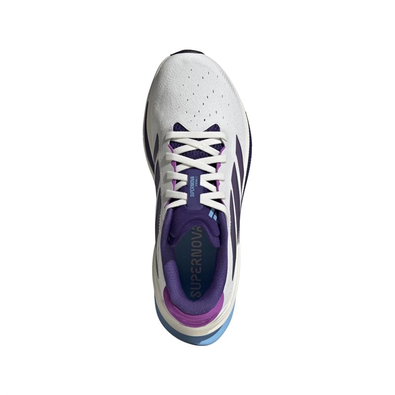 adidas Womens Supernova Prima 2 Neutral Running Shoes Cloud White/Collegiate Purple/Semi Blue Burst - Image 4
