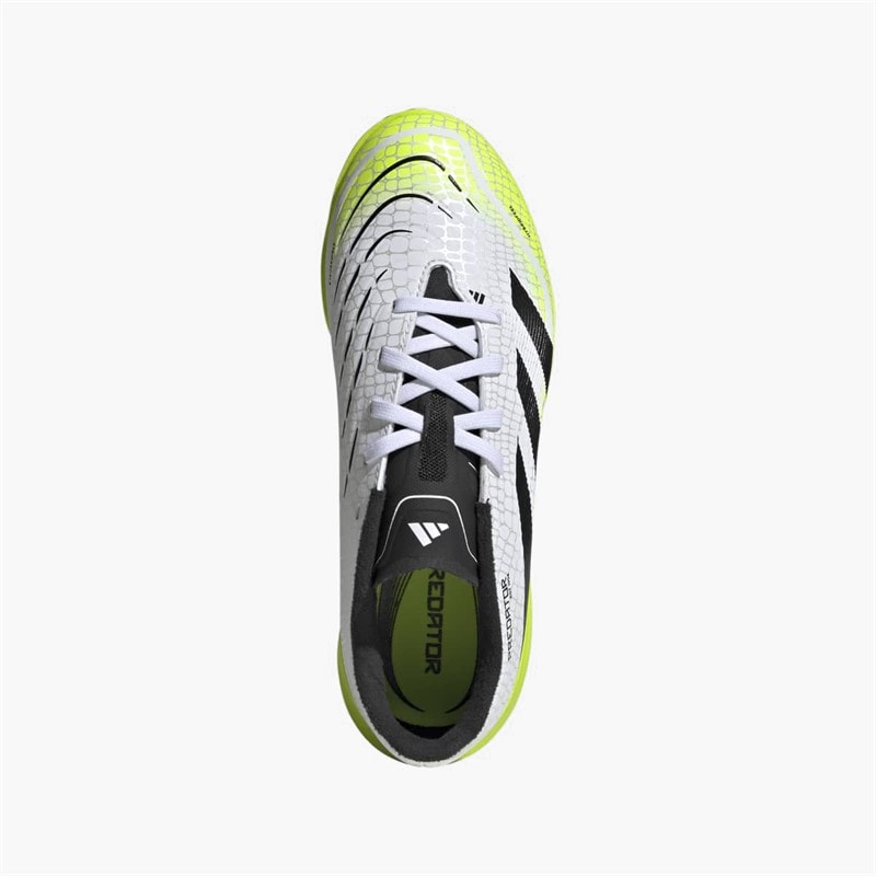 adidas Junior Predator League Radiant Blaze Pack TF Astro Football Boots Cloud White/Core Black/Lucid Lemon - Image 3