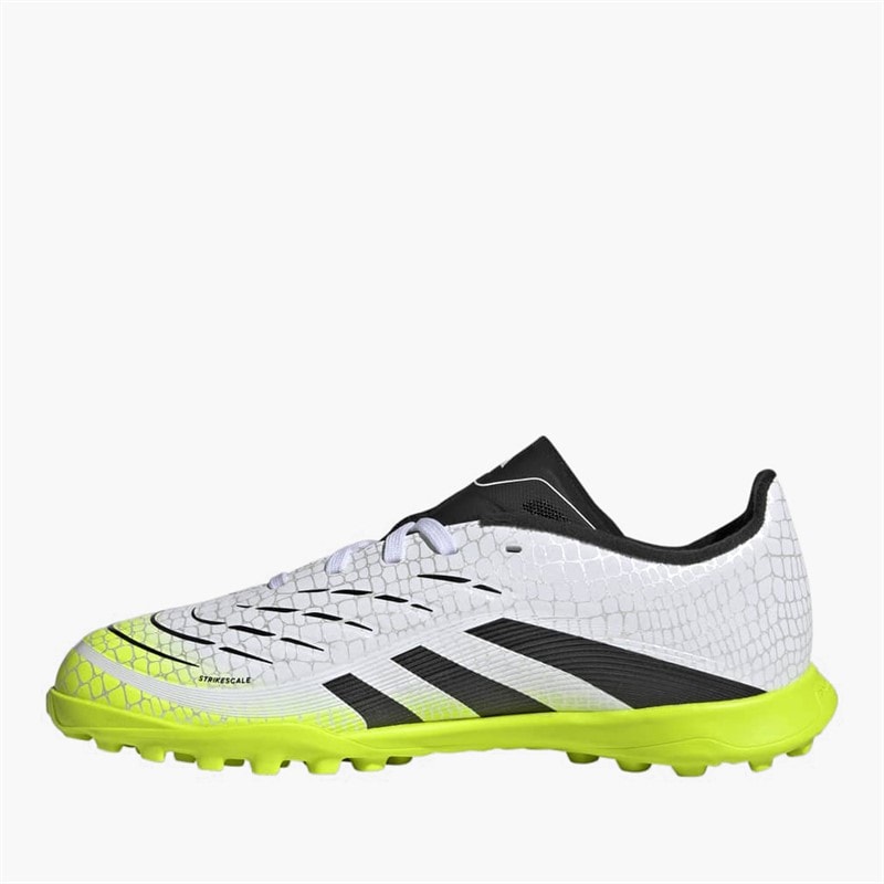 adidas Junior Predator League Radiant Blaze Pack TF Astro Football Boots Cloud White/Core Black/Lucid Lemon - Image 4