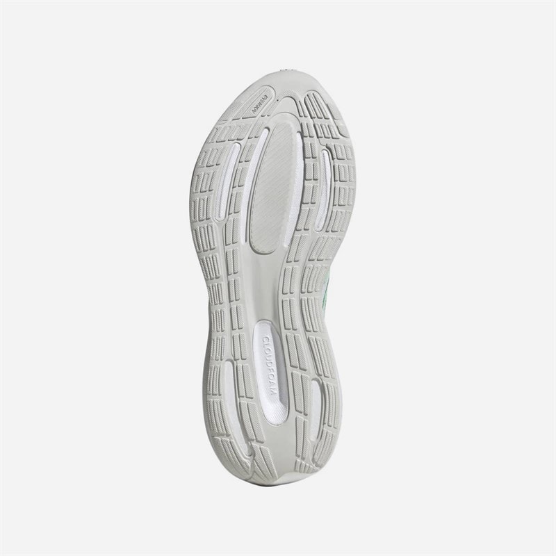 adidas Womens Runfalcon 3 Neutral Running Shoes Cloud White/Pulse Mint/Blue Dawn - Image 2