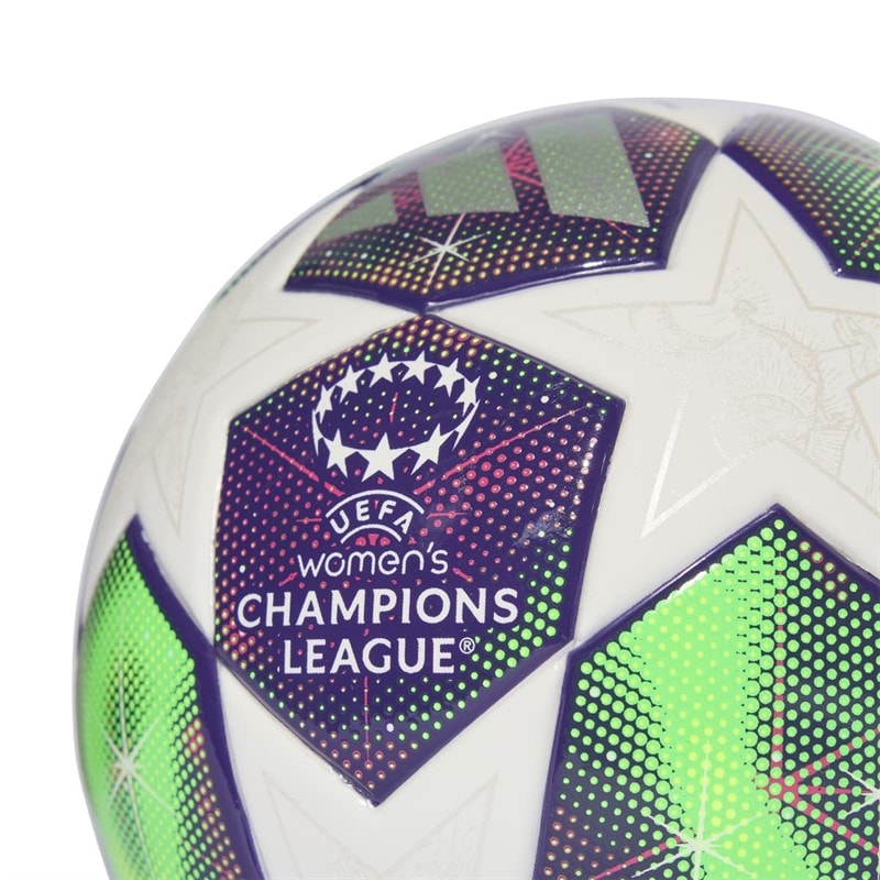 adidas UEFA Champions League 25/26 Mini Football White/Shock Pink/Multi/Solar Yellow - Image 3