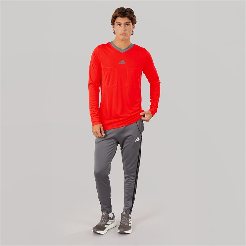 adidas Mens Referee 22 Long Sleeve Jersey Appleseed/Solar Red Appleseed.Solar Red - Image 4
