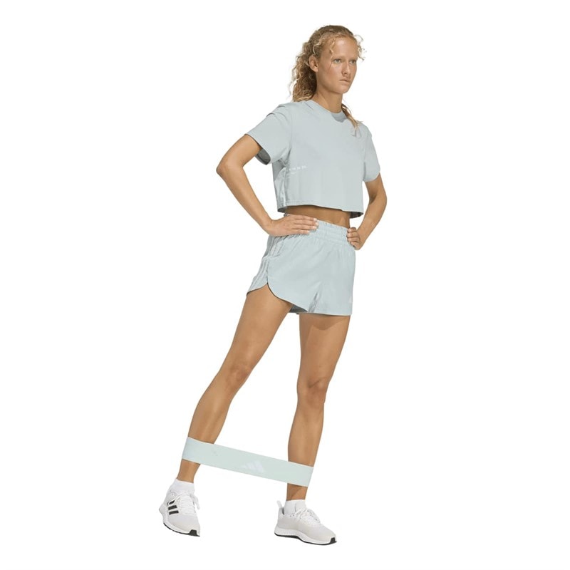 adidas Womens Climacool Power Training Graphic T-Shirt Wonder Sage - Image 4