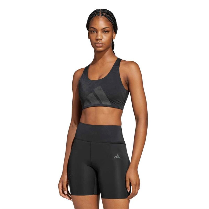 adidas Womens Primeliftimpact Hiit Medium Support Sports Bra Black - Image 3