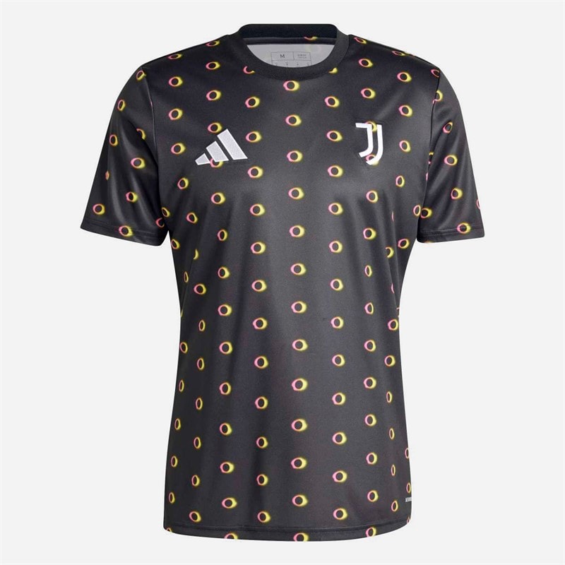 adidas Mens JFC Juventus 24/25 Pre Match Jersey Black - Image 1