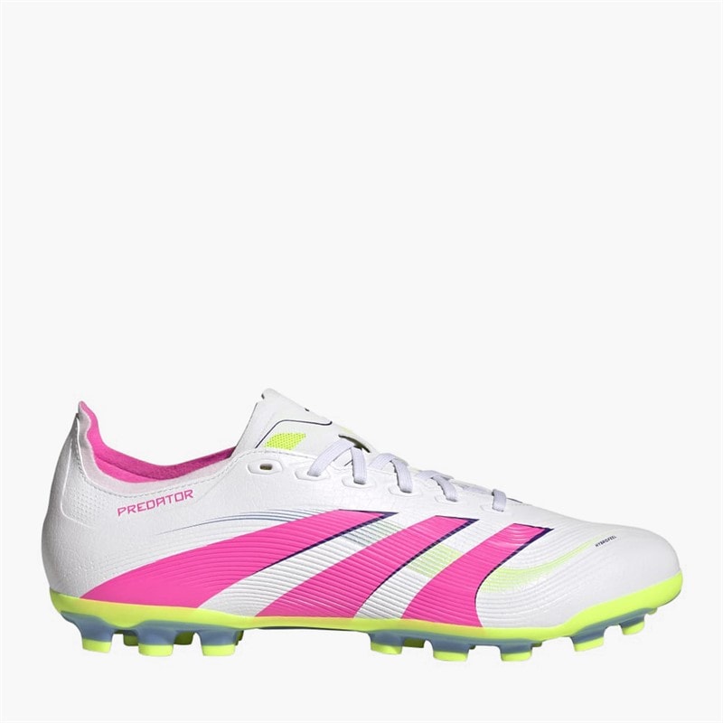 adidas Mens Predator League Celestial Victory Pack AG Artificial Ground Football Boots Cloud White/Lucid Pink/Lucid Lemon