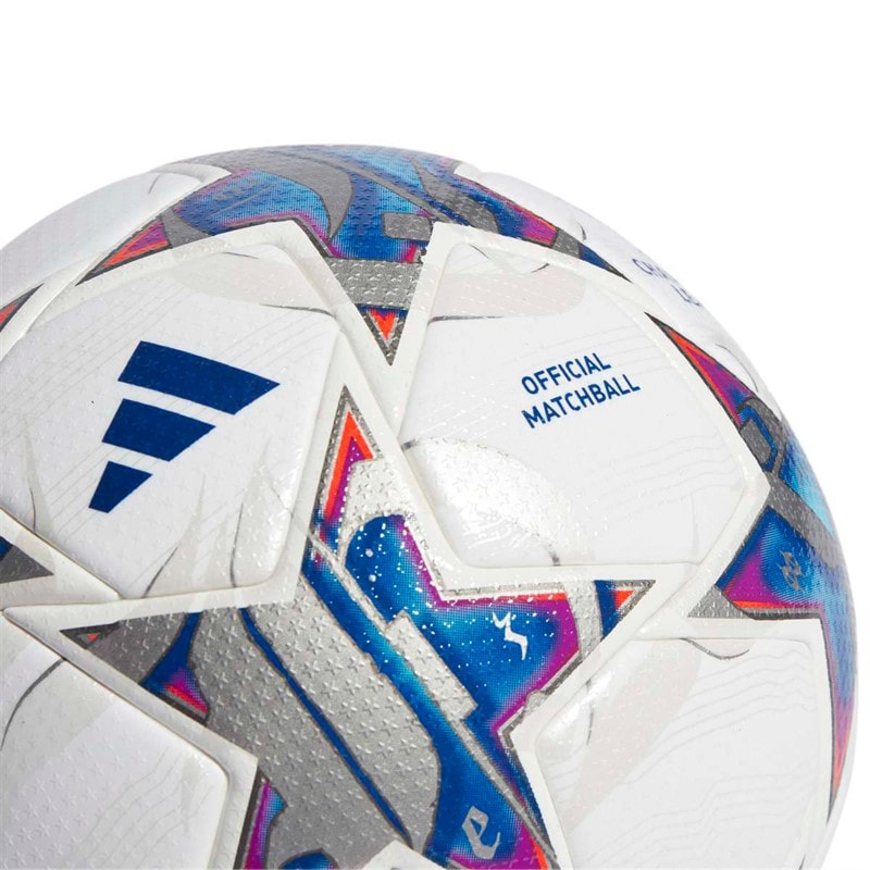 adidas UEFA Champions League 23/24 Official Pro Match Football (FIFA Quality Pro Certified) White/Silver Metallic/Bright Cyan/Royal Blue - Image 4