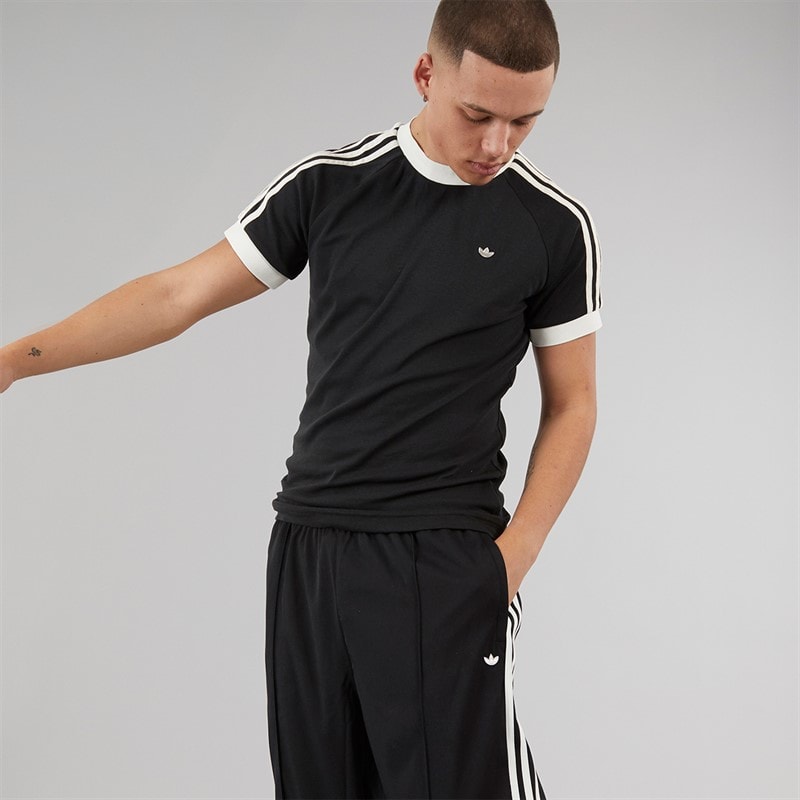 adidas Originals Mens Premium Originals Baggy Track Pants Black - Image 5