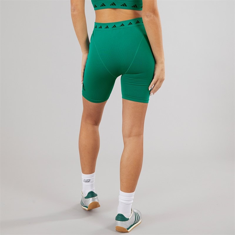 adidas Originals Womens EQT Tight Shorts Equipment Green - Image 2