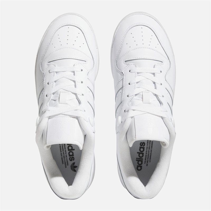 adidas Originals Mens Rivalry Low Trainers Cloud White/Cloud White/Cloud White - Image 4