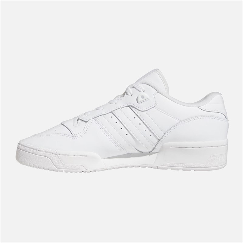 adidas Originals Mens Rivalry Low Trainers Cloud White/Cloud White/Cloud White - Image 5