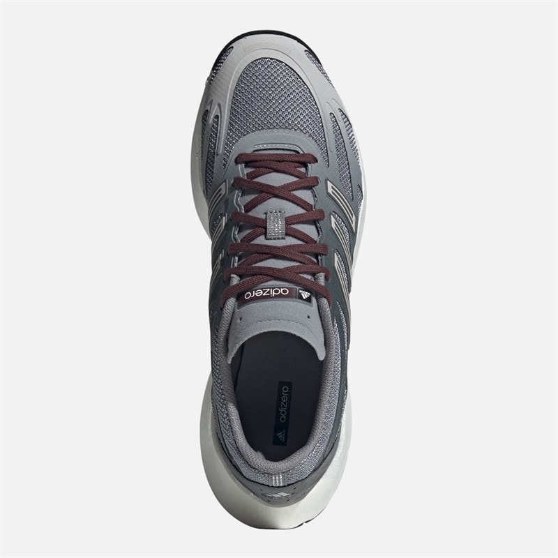 adidas Originals Mens Adizero Aruku Trainers Grey Three/Grey Five/Aurora Ruby - Image 4