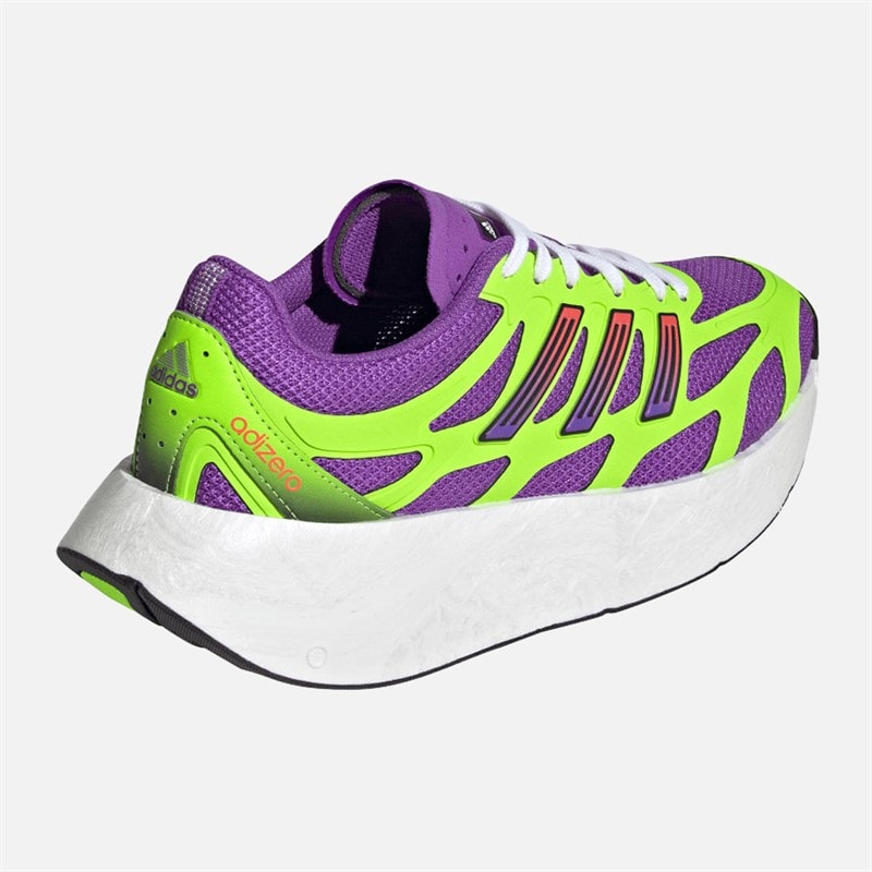 adidas Originals Womens Adizero Aruku Trainers Active Purple/Solar Green/Silver Metallic - Image 3