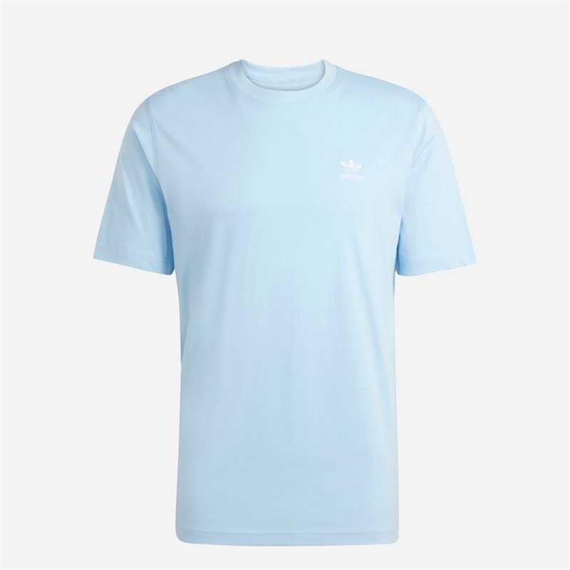 adidas Originals Mens Trefoil Essentials T-Shirt Clear Sky