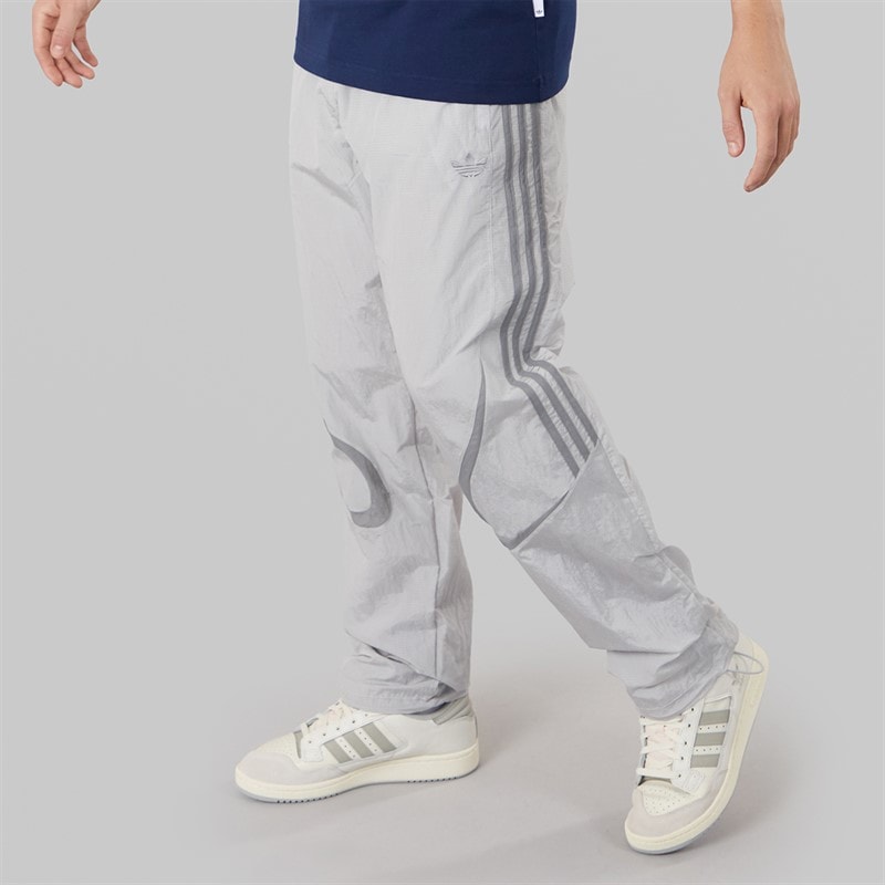 adidas Originals Mens Adicolor 2000s Woven Track Pants Grey Two/Grey Heather - Image 1
