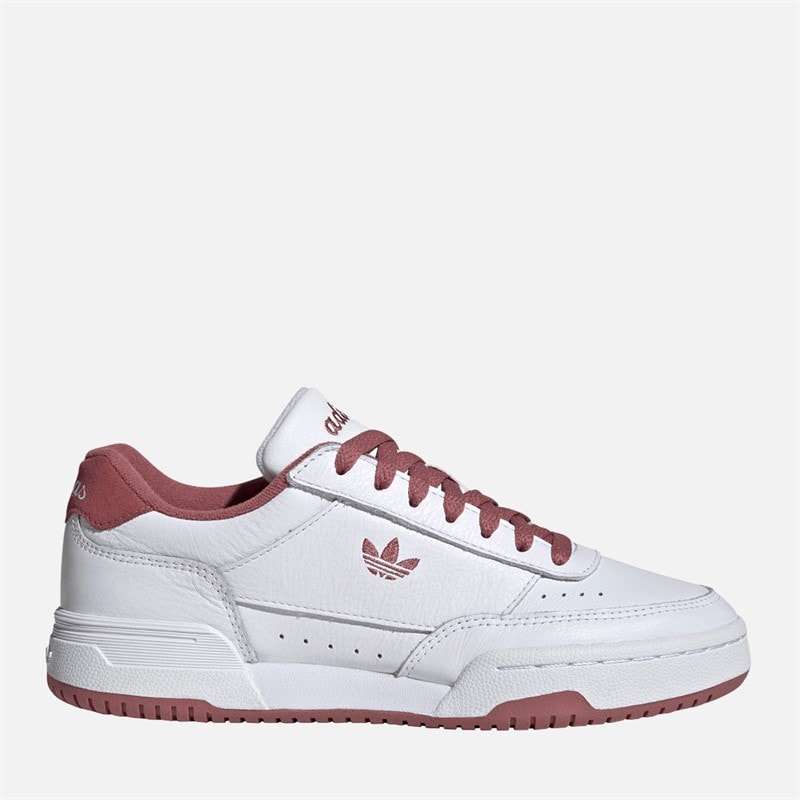 adidas Originals Womens Court Super Trainers Cloud White/Preloved Crimson - Image 1