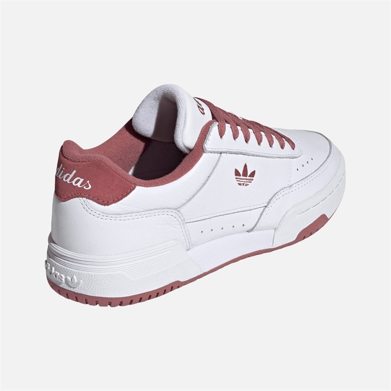adidas Originals Womens Court Super Trainers Cloud White/Preloved Crimson - Image 3