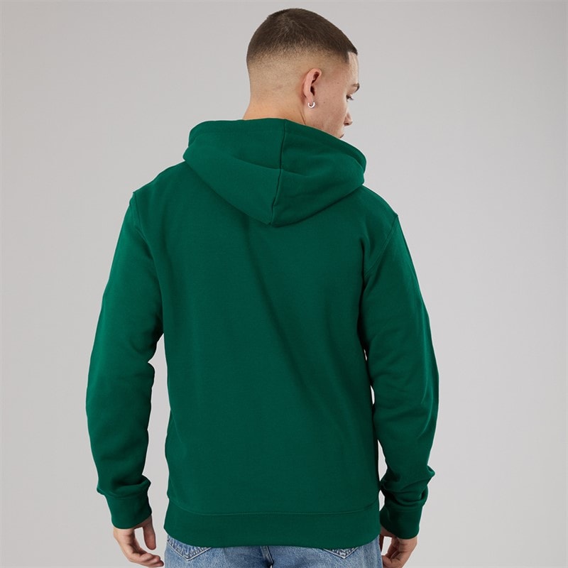adidas Originals Mens Adicolour Classics Trefoil Hoodie Collegiate Green - Image 2