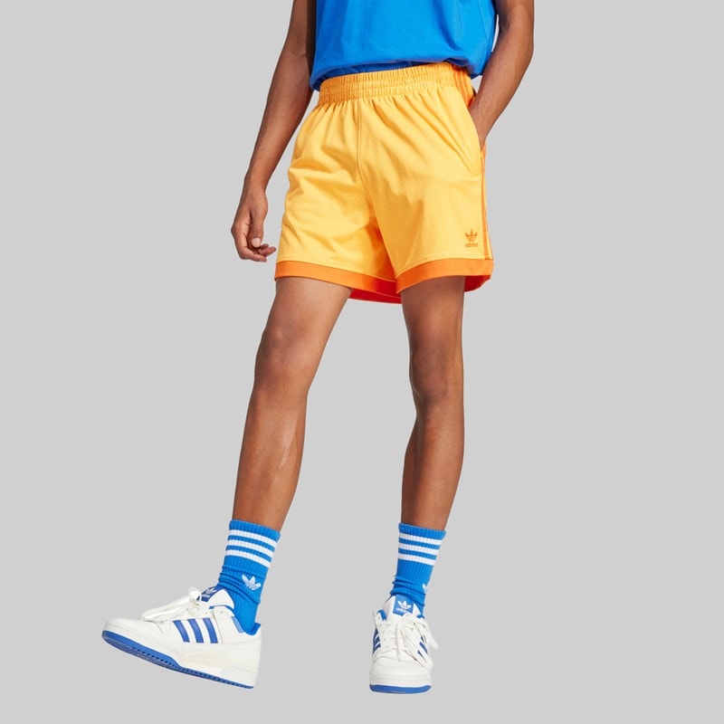 adidas Originals Mens Mock Eyelet Shorts Real Gold