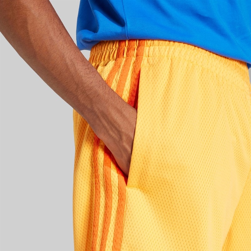 adidas Originals Mens Mock Eyelet Shorts Real Gold - Image 3