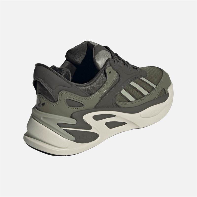 adidas Originals Mens Ozmorph Trainers Focus Olive/Silver Pebble/Shadow Olive - Image 3