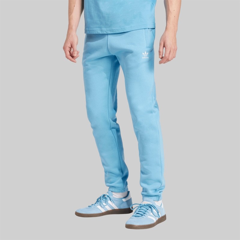 adidas Originals Mens Trefoil Essentials Joggers Light Blue