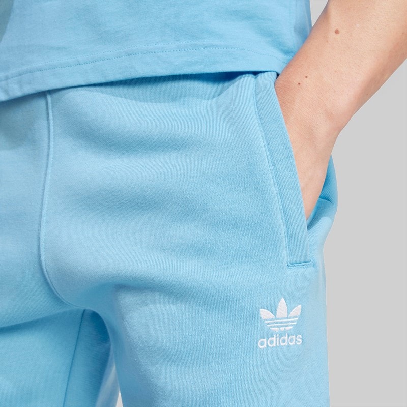 adidas Originals Mens Trefoil Essentials Joggers Light Blue - Image 3