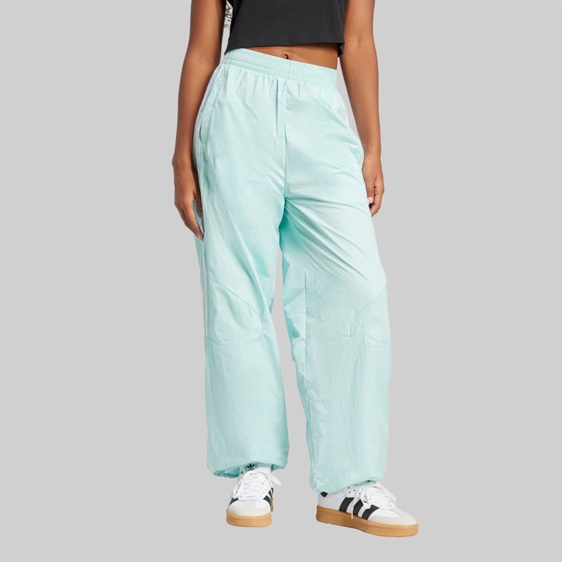 adidas Originals Womens Adicolour Teamgeist Oversized Track Pants Semi Flash Aqua - Image 1