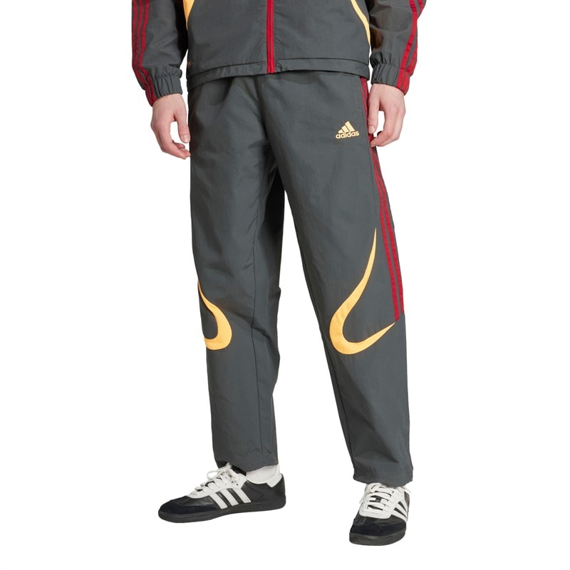 adidas Originals Mens Climacool Track Pants Grey Six/Flash Orange/Team Victory Red