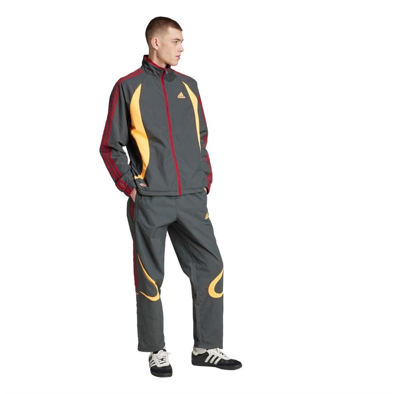 adidas Originals Mens Climacool Track Pants Grey Six/Flash Orange/Team Victory Red - Image 5
