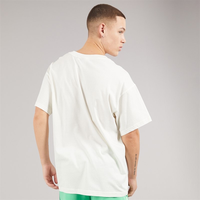 adidas Originals Mens GFX Trefoil Logo T-Shirt Off White - Image 2