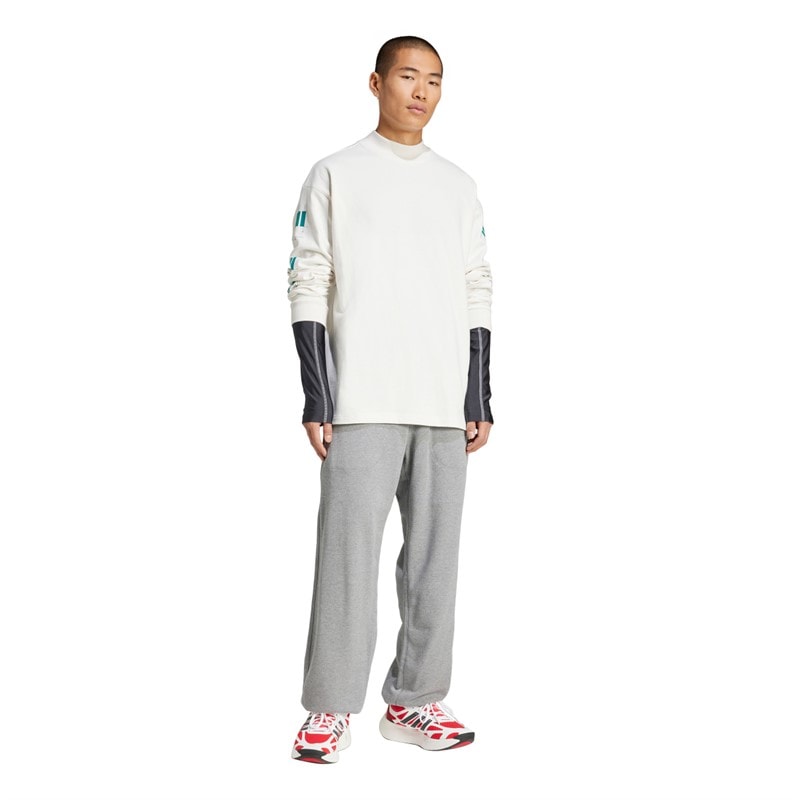 adidas Originals Mens EQT Graphic Long Sleeve T-Shirt Cloud White - Image 5