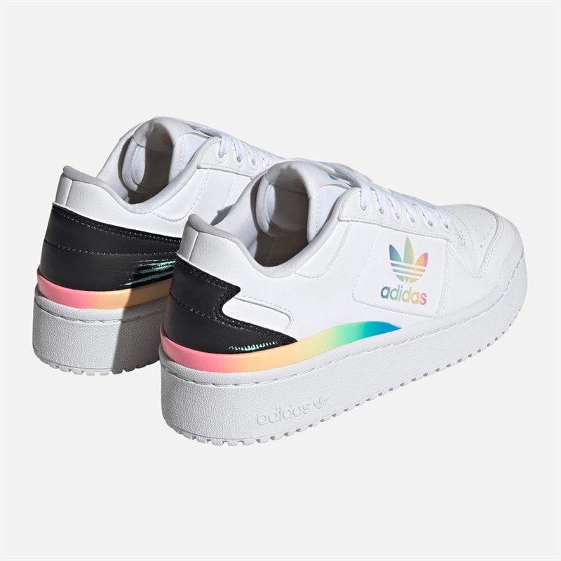 adidas Originals Junior Girls Forum Bold Trainers Cloud White/Core Black/Pulse Mint - Image 3