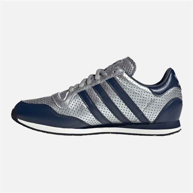 adidas Originals Mens Galaxt OG Trainers Silver Metallic/Night Indigo/Off White - Image 5