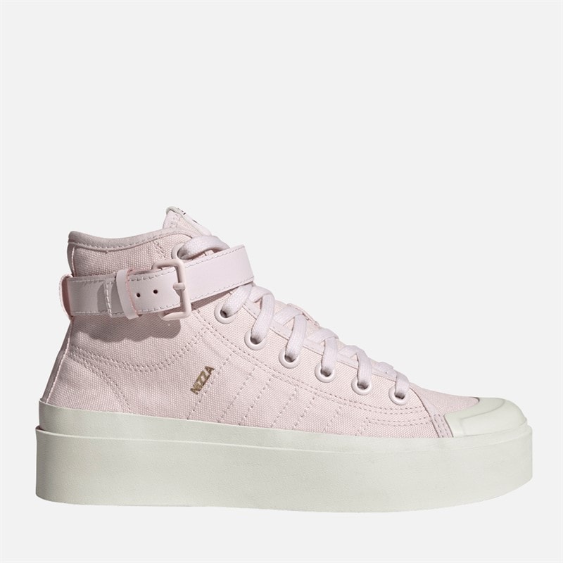 adidas Originals Womens Nizza Bonega Mid Trainers Almost Pink/Almost Pink/Off White - Image 1