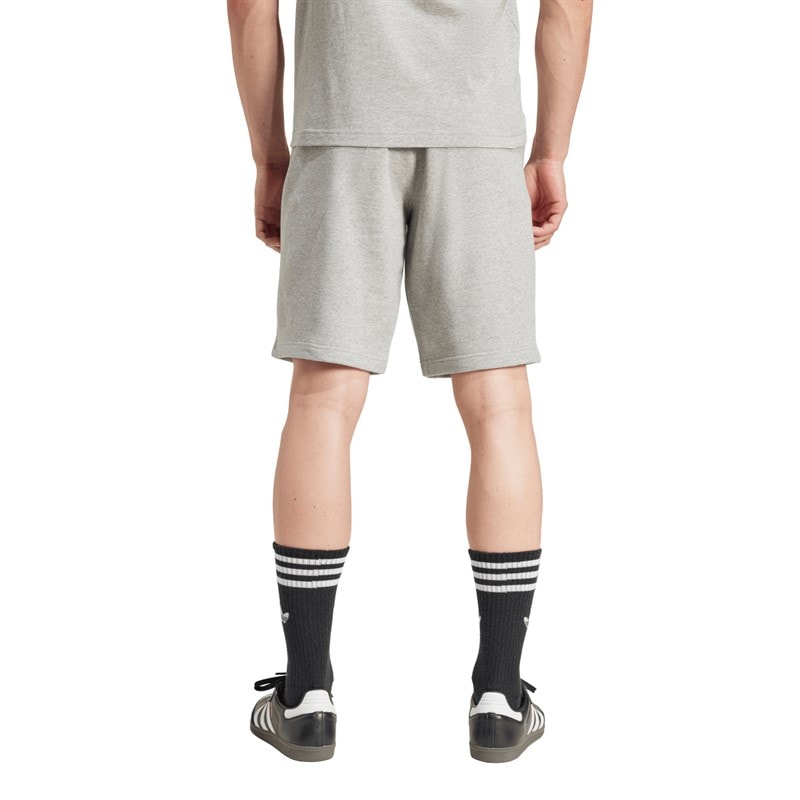 adidas Originals Mens Essentials Trefoil Shorts Medium Grey Heather - Image 2