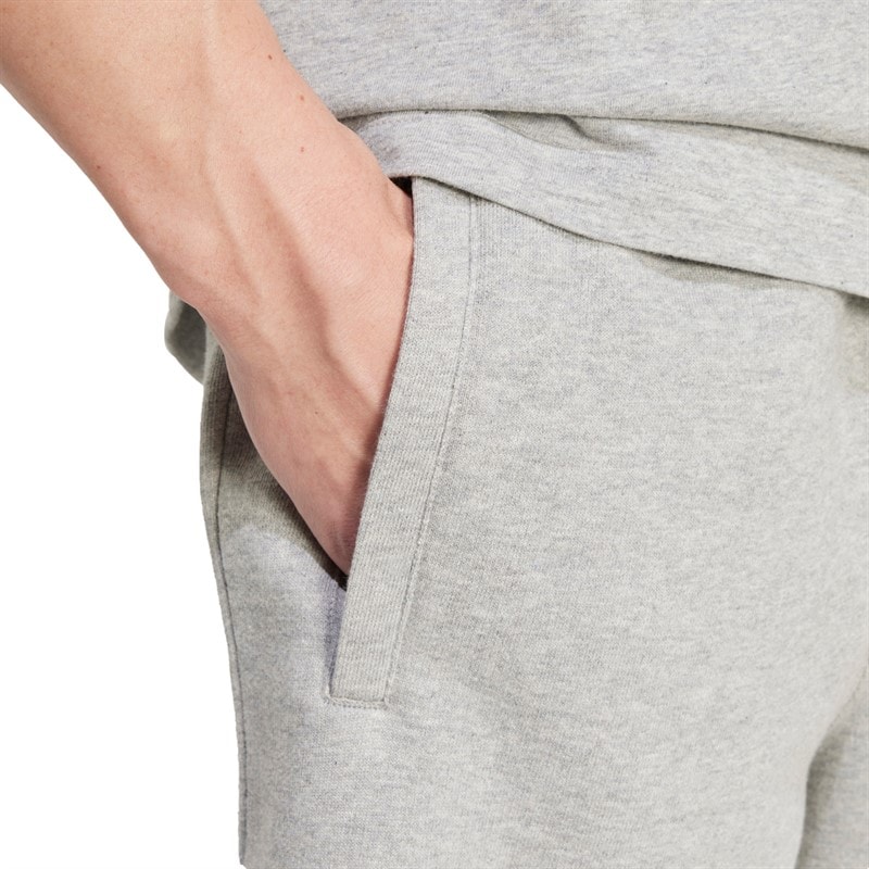 adidas Originals Mens Essentials Trefoil Shorts Medium Grey Heather - Image 4