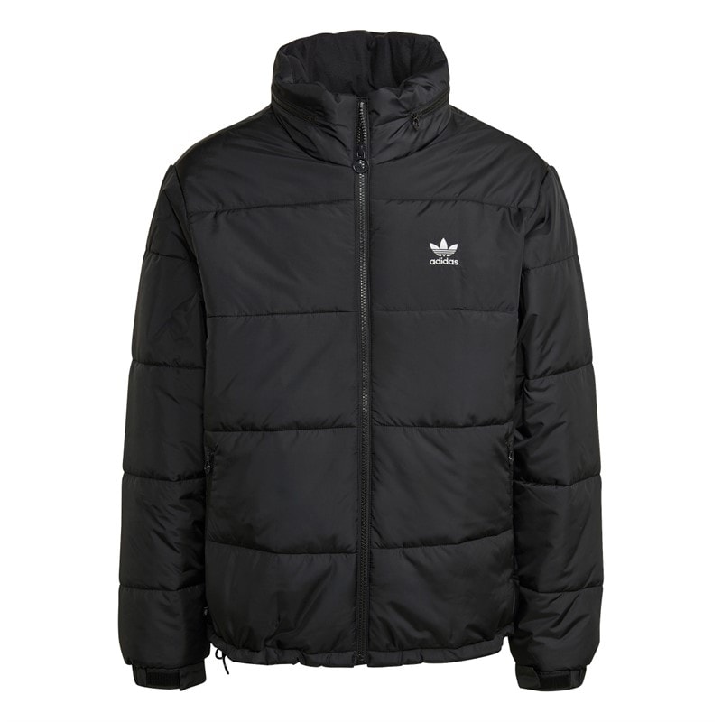 adidas Originals Mens Essentials Padded Puffer Jacket Black - Image 1