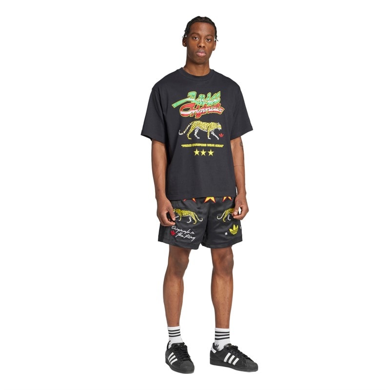adidas Originals Mens Champions Graphic T-Shirt Black - Image 5