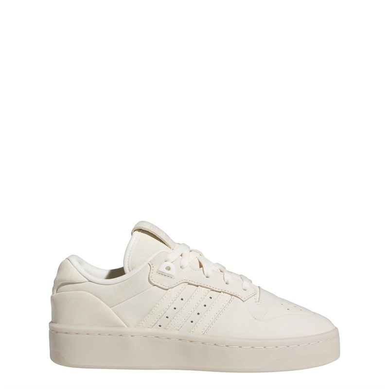adidas Originals Womens Rivalry Low Lux Trainers Cream White/Cream White/Alumina