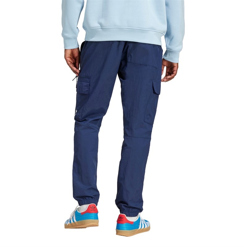 adidas Originals Mens Trefoil Essentials Woven Cargo Pants Night Indigo - Image 2