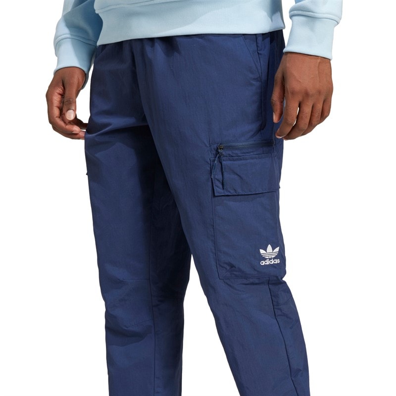 adidas Originals Mens Trefoil Essentials Woven Cargo Pants Night Indigo - Image 3