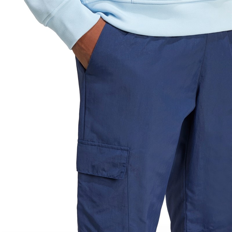 adidas Originals Mens Trefoil Essentials Woven Cargo Pants Night Indigo - Image 4