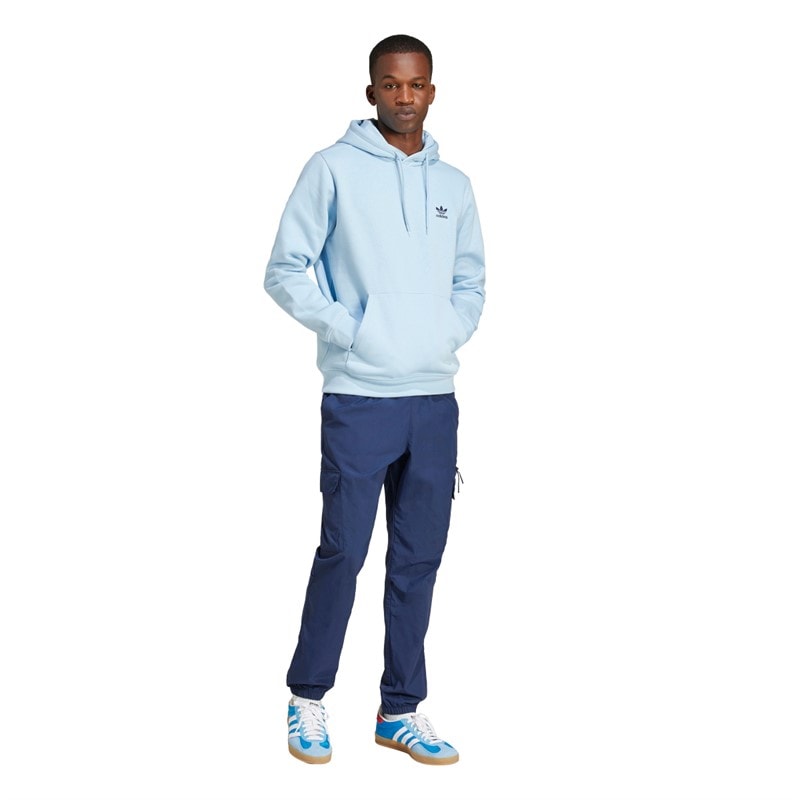 adidas Originals Mens Trefoil Essentials Woven Cargo Pants Night Indigo - Image 5