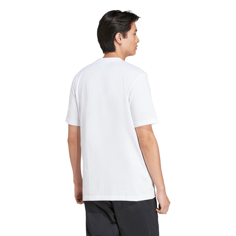 adidas Originals Mens Small Logo Graphic T-Shirt White - Image 3