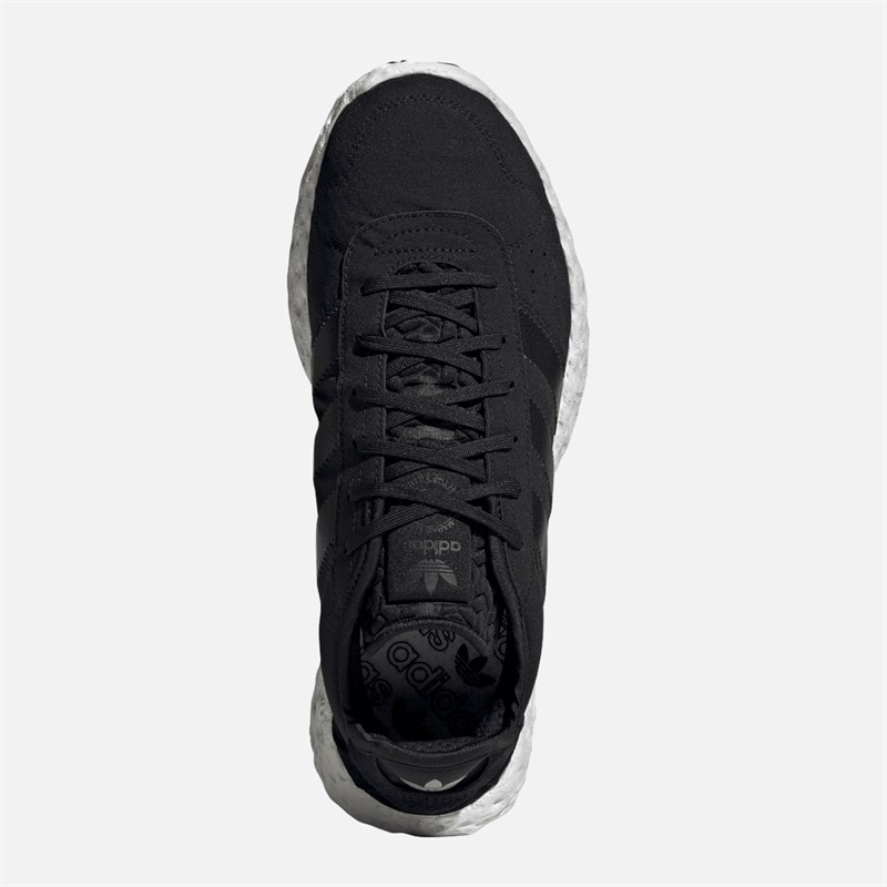 adidas Originals Mens Zponge Trainers Core Black/Matte Silver/White - Image 4